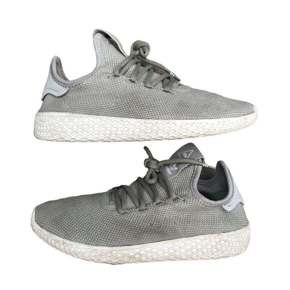 2017 Adidas X Pharrell Hu Tennis Shoes Tech Beige Size 4.5 - Picture 1 of 14